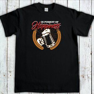In Pursuit of Hoppiness Funny Beer T-Shirt Size M – Craft Beer Lover Graphic Tee
